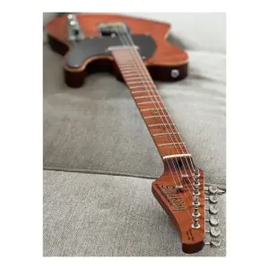 Soloking MT-1 FM Artisan Roasted Flame Neck Caramel Nafiri Special Run Elektro Gitar - 6