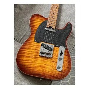 Soloking MT-1 FM Artisan Solid 5A Flame Top Honeyburst Elektro Gitar - 4