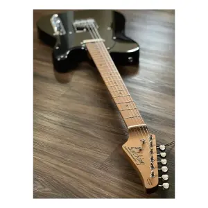 Soloking MT-1 Vintage MKII Roasted Maple Neck Black Elektro Gitar - 5