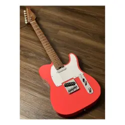 Soloking MT-1 Vintage MKII Roasted Maple Neck Fiesta Red Elektro Gitar - Soloking Guitars