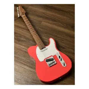 Soloking MT-1 Vintage MKII Roasted Maple Neck Fiesta Red Elektro Gitar - 1