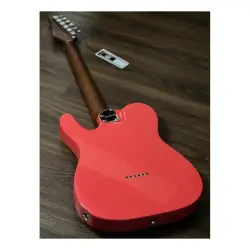 Soloking MT-1 Vintage MKII Roasted Maple Neck Fiesta Red Elektro Gitar - 4