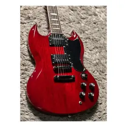 Soloking SG61 Transparent Red Cherry Elektro Gitar - 4