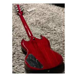 Soloking SG61 Transparent Red Cherry Elektro Gitar - 5
