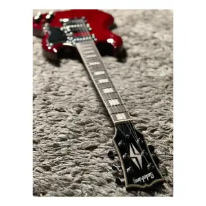 Soloking SG61 Transparent Red Cherry Elektro Gitar - 6