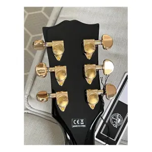 Soloking SLC60 Black Beauty Gold Hardware Elektro Gitar - 6
