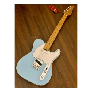Soloking T-1B Vintage MKII Roasted Maple Neck and FB Sonic Blue Elektro Gitar - 2