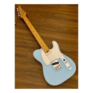 Soloking T-1B Vintage MKII Roasted Maple Neck and FB Sonic Blue Elektro Gitar - 3
