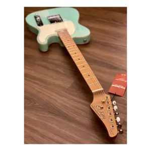 Soloking T-1B Vintage MKII Roasted Maple Neck and FB Surf Green Elektro Gitar - 7