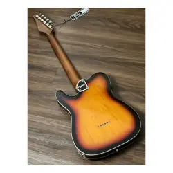 Soloking T-1B Vintage MKII Roasted Maple Neck Rosewood FB 3-Tone Sunburst Elektro Gitar - 5