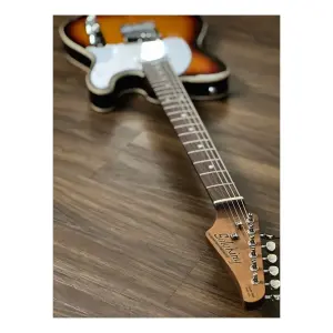 Soloking T-1B Vintage MKII Roasted Maple Neck Rosewood FB 3-Tone Sunburst Elektro Gitar - 6