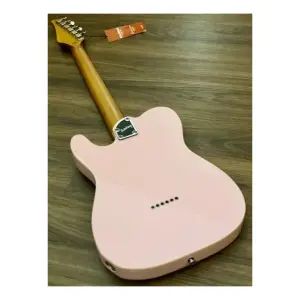 Soloking T-1B Vintage MKII Roasted Maple Neck Rosewood FB Shell Pink Elektro Gitar - 4