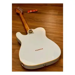 Soloking T-1B Vintage MKII Roasted Maple Neck Rosewood FB Sonic Blue Elektro Gitar - 4