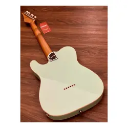 Soloking T-1B Vintage MKII Roasted Maple Neck Rosewood FB Surf Green Elektro Gitar - 3