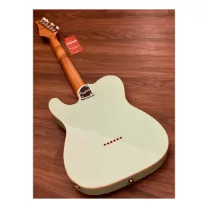 Soloking T-1B Vintage MKII Roasted Maple Neck Rosewood FB Surf Green Elektro Gitar - 3