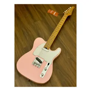 Soloking T-1B Vintage MKII Roasted Maple Shell Pink Elektro Gitar - 2