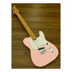 Soloking T-1B Vintage MKII Roasted Maple Shell Pink Elektro Gitar - 3