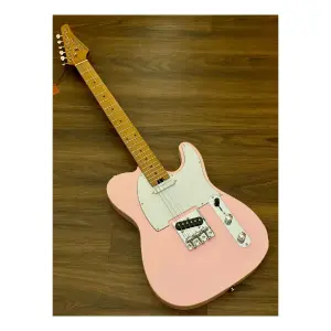 Soloking T-1B Vintage MKII Roasted Maple Shell Pink Elektro Gitar - 3