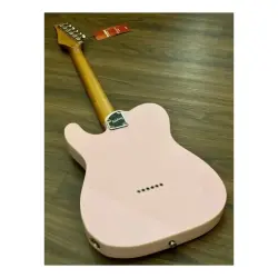 Soloking T-1B Vintage MKII Roasted Maple Shell Pink Elektro Gitar - 4