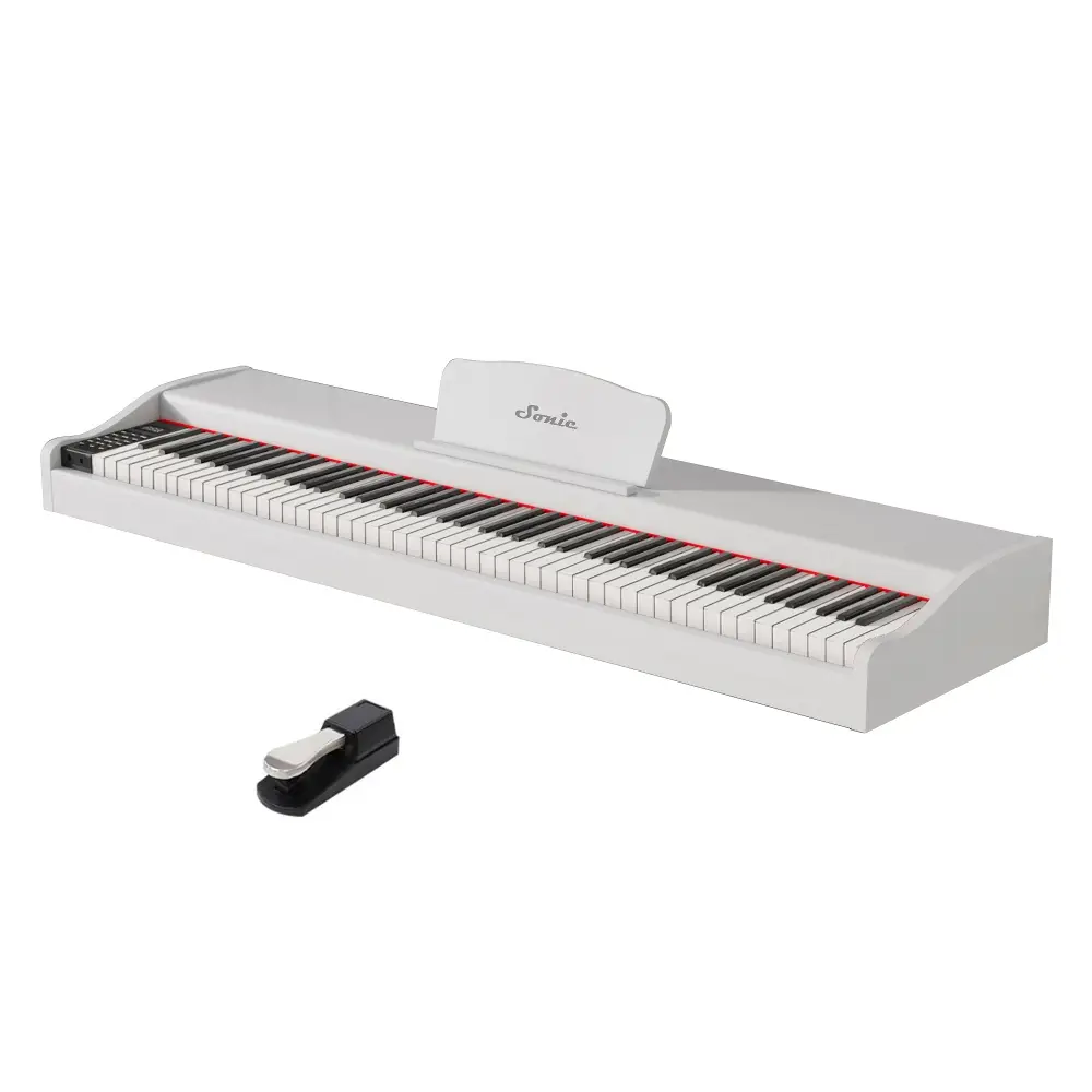 Sonic BL-170S-BK Taşınabilir Dijital Piyano (Beyaz) 
