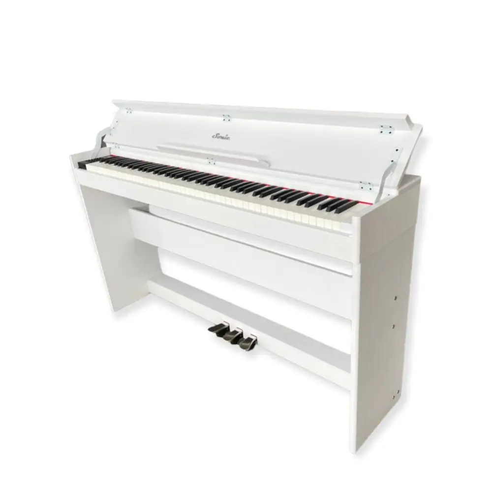 Sonic BL-8817 HAS-WH Dijital Piyano & Tabure (Beyaz) - 1