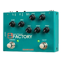Sonicake B Factory Bas Gitar Preamfi ve Overdrive Efekt Pedalı - SONICAKE