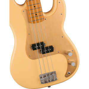 Squier 40th Anniversary Precision Bass Vintage Edition Akçaağaç Klavye Vintage Blonde Bas Gitar - 3