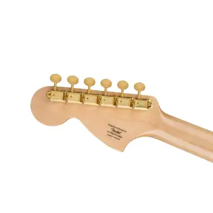 Squier 40th Anniversary Stratocaster Gold Edition Laurel Klavye Mavi Elektro Gitar - 6