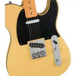 Squier 40th Anniversary Telecaster Vintage Edition Akçaağaç Klavye Black Anodized PG Satin Vintage Blonde Elektro Gitar - 3