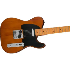Squier 40th Anniversary Telecaster Vintage Edition Akçaağaç Klavye Satin Mocha Elektro Gitar - 4
