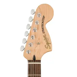 Squier Affinity Stratocaster HH Laurel Klavye Black PG Olympic White Elektro Gitar - 4
