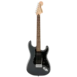 Squier Affinity Stratocaster HH Laurel Klavye Charcoal Frost Metallic Elektro Gitar - 1