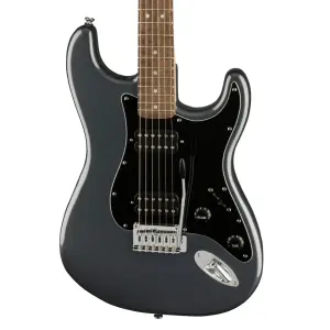 Squier Affinity Stratocaster HH Laurel Klavye Charcoal Frost Metallic Elektro Gitar - 3