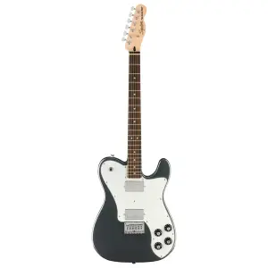 Squier Affinity Telecaster Deluxe Laurel Klavye Charcoal Frost Metallic Elektro Gitar - 1