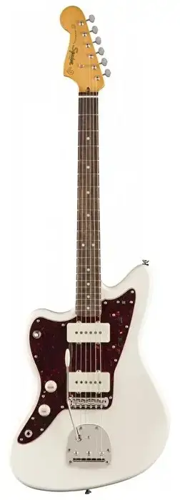 Squier Classic Vibe 60s Jazzmaster Solak Olympic White Solak Elektro Gitar - 1