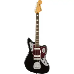 Squier Classic Vibe 70s Jaguar Laurel Klavye Siyah Elektro Gitar - 1