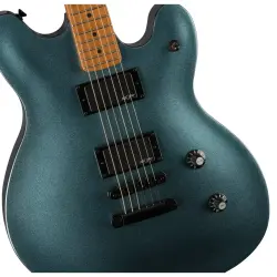 Squier Contemporary Active Starcaster Akçaağaç Klavye Gunmetal Metallic Elektro Gitar - 3