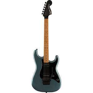 Squier Contemporary Stratocaster HH FR Akçaağaç Klavye Metallic Siyah Elektro Gitar - 1