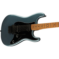 Squier Contemporary Stratocaster HH FR Akçaağaç Klavye Metallic Siyah Elektro Gitar - 4