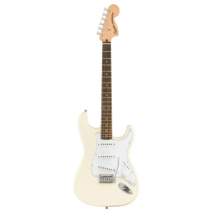 Squier FSR Affinity Stratocaster Laurel Klavye WPG Olympic White Elektro Gitar - Squier