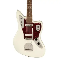 Squier FSR Classic Vibe 60s Jaguar Tort PG Laurel Klavye Olympic White Matching Headstock Elektro Gitar - 3