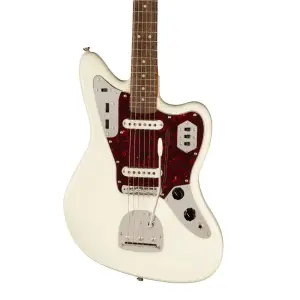 Squier FSR Classic Vibe 60s Jaguar Tort PG Laurel Klavye Olympic White Matching Headstock Elektro Gitar - 3