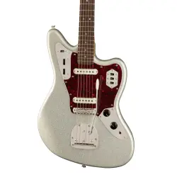 Squier FSR Classic Vibe 60s Jaguar Tort PG Laurel Klavye Silver Sparkle Matching Headstock Elektro Gitar - 3