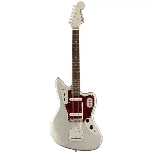 Squier FSR Classic Vibe 60s Jaguar Tort PG Laurel Klavye Silver Sparkle Matching Headstock Elektro Gitar - 1
