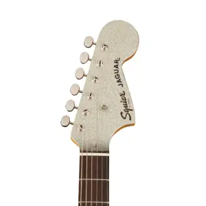 Squier FSR Classic Vibe 60s Jaguar Tort PG Laurel Klavye Silver Sparkle Matching Headstock Elektro Gitar - 4
