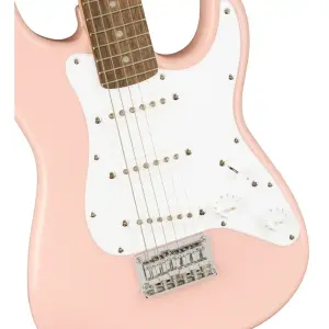 Squier Mini Strat Laurel Klavye Shell Pink Elektro Gitar - 3