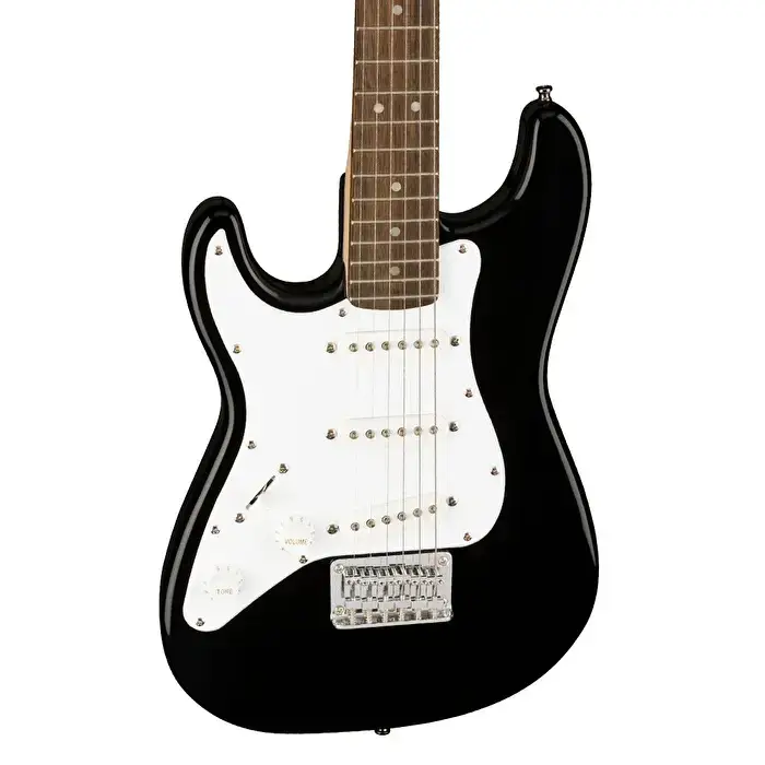 Squier Mini Strat Left Handed Laurel Klavye Black Solak Elektro Gitar - 3