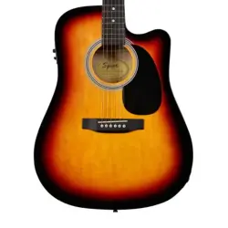 Squier SA-105CE Dreadnought Cutaway Sunburst Elektro Akustik Gitar - 2