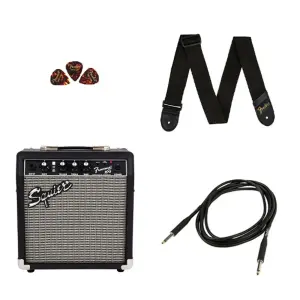 Squier Sonic Stratocaster Black Frontman 10G Amfi Elektro Gitar Seti - 5