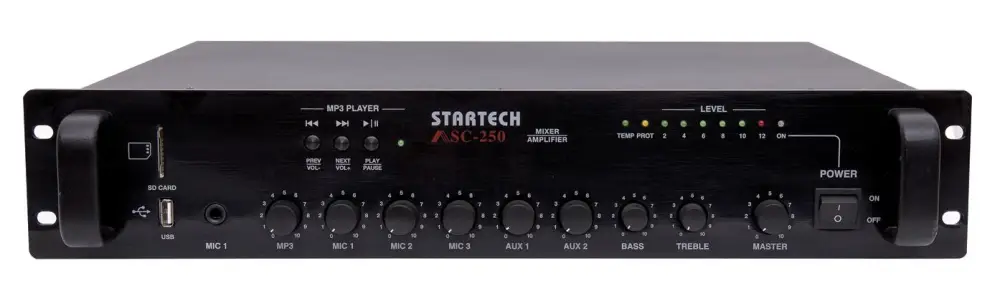 Startech - Startech ASC 250 4-16 Ohm 250 Watt Trafolu Amfi